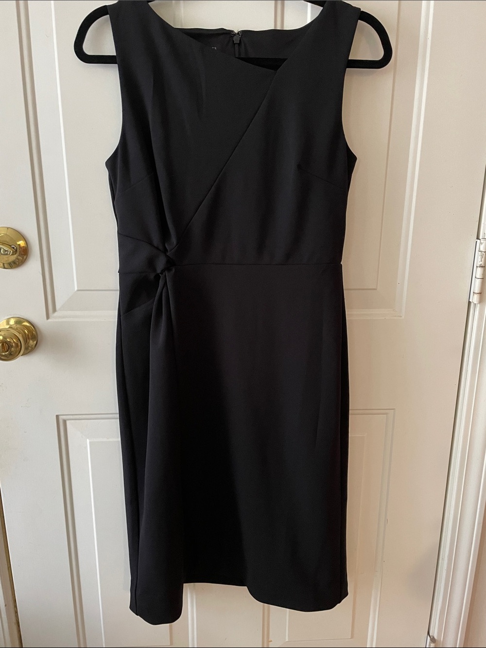 Talbots Classic Black Sleeveless Sheath Dress Size 2 Event Evening Party